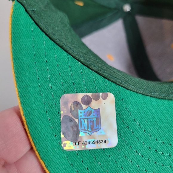 Green Bay Packers Snapback Hat NFL Football Green Yellow Cap - Picture 6 of 7
